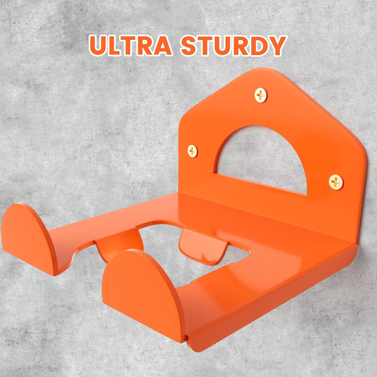 Weed Eater Hanger, Heavy Duty Weedeater Rack Wall Mount, Garage Organization Trimmer Rack for Hedge Trimmer, Garden Tools, Garage, 1 Pack