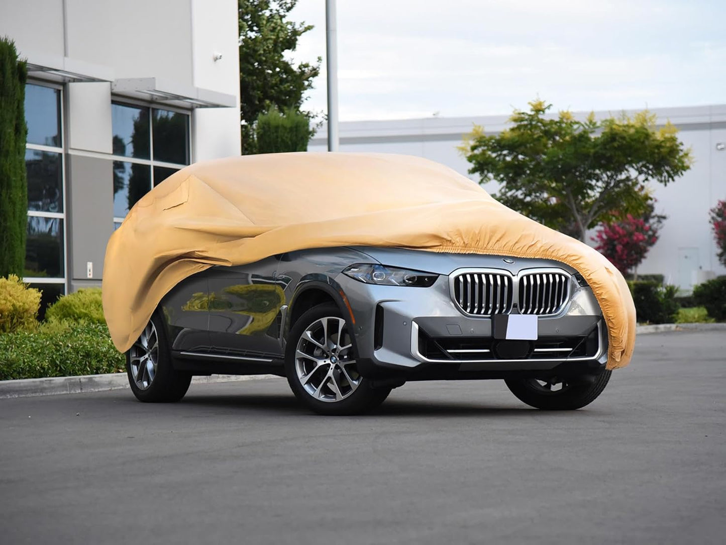 Heavy Duty Outdoor Car Cover Custom Fit for BMW X5,Windproof All Weather Waterproof Sun Rain UV Dust Snow Protection Outdoor Car Covers