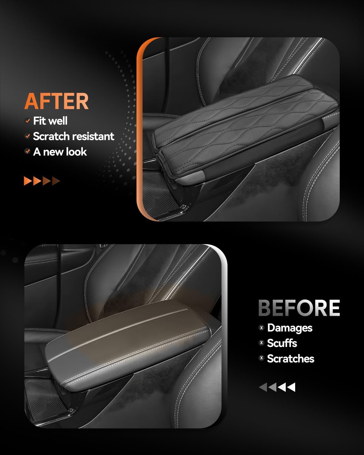 CDEFG for 2021-2025 Buick Envision S Center Console Cover Armrest Box Cover for Envision S (Preferred, Sport Touring, Avenir) 2021 2022 2023 2024 2025 Accessories Console Arm Rest Protector