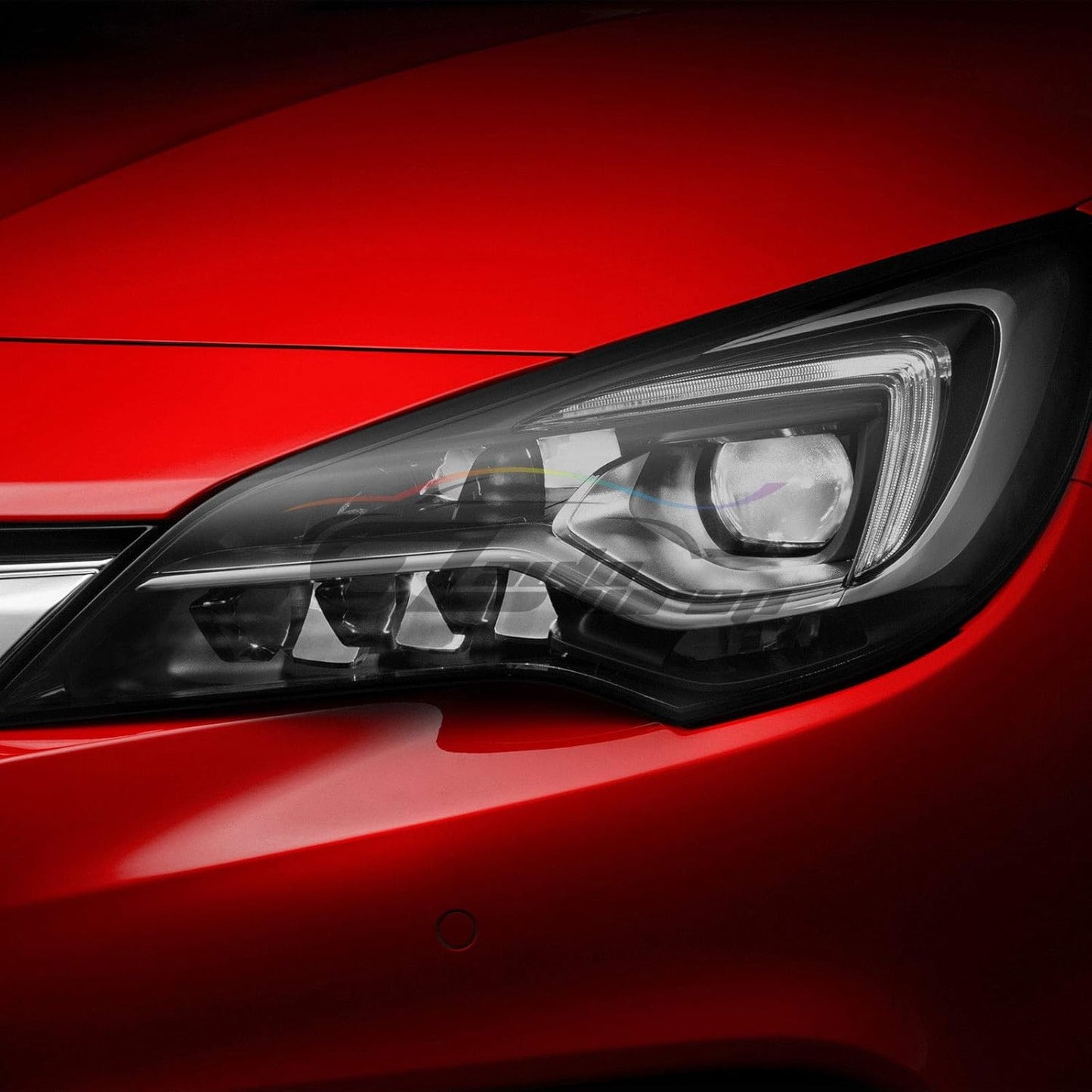 EZAUTO WRAP Free Tool Kit 12"x120" (1FT x 10FT) Glossy Light Black Smoke Headlight Taillight Fog Light Side Marker Vinyl Tint Film Self Adhesive