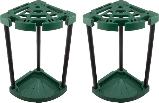 Stalwart Tool Organizer 2-Pack - Garage Storage Rack - Organize Up to 48 Yard Tools - Corner Rack for Home or Shed - Easy to Assemble Utility Racks