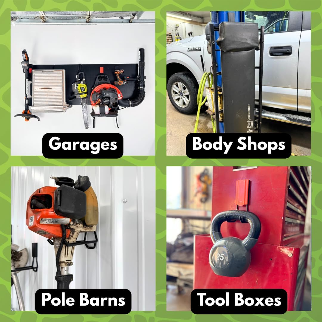 GATOR MAGNETICS Open Storage Hook: 4in Red 3-Pack, The Ultimate Workshop & Garage Storage Systems, Heavy Duty Magnetic Hooks, Sturdy Tool Organization Solutions, 25lb Hold, for All Steel Surfaces