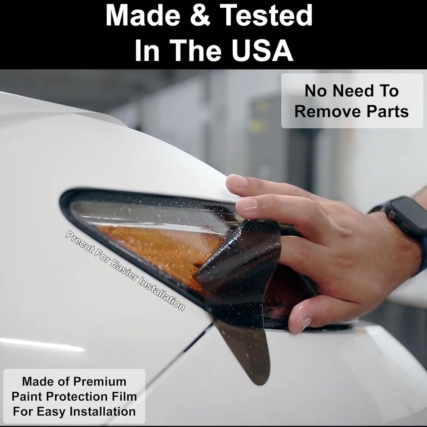 BOGAR TECH DESIGNS Full Headlight Head Light Tint Kit Compatible with Kia Forte 2019-2021, Clear Bra