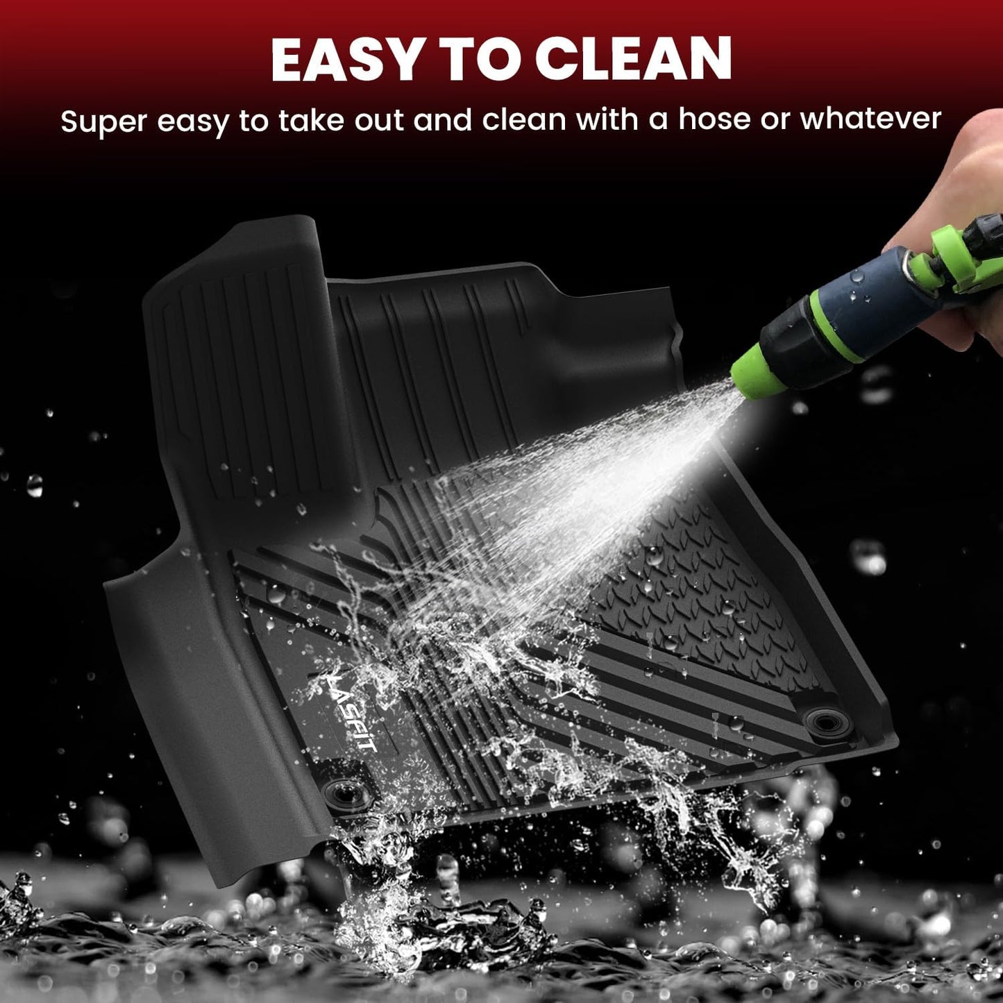 LASFIT Floor Mats for Acura MDX (2022-2026) All Weather Floor Liner TPE Custom Fit Car Mats for Acura MDX 1st & 2nd & 3rd Row Mats, Black,Tasteless, Durable and Easy to Clean