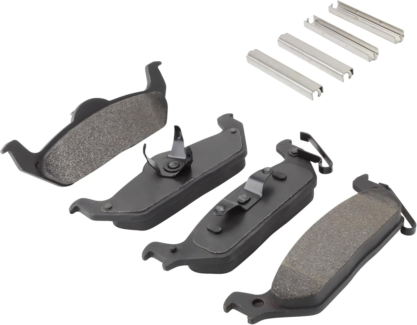 Premium Semi-Metallic Rear Brake Pads (1001-1012M) Compatible with Ford F-150 2004-2011, Ford F-250 2005-2009, Ford Lobo 2003-2010, Lincoln Mark LT 2006-2014