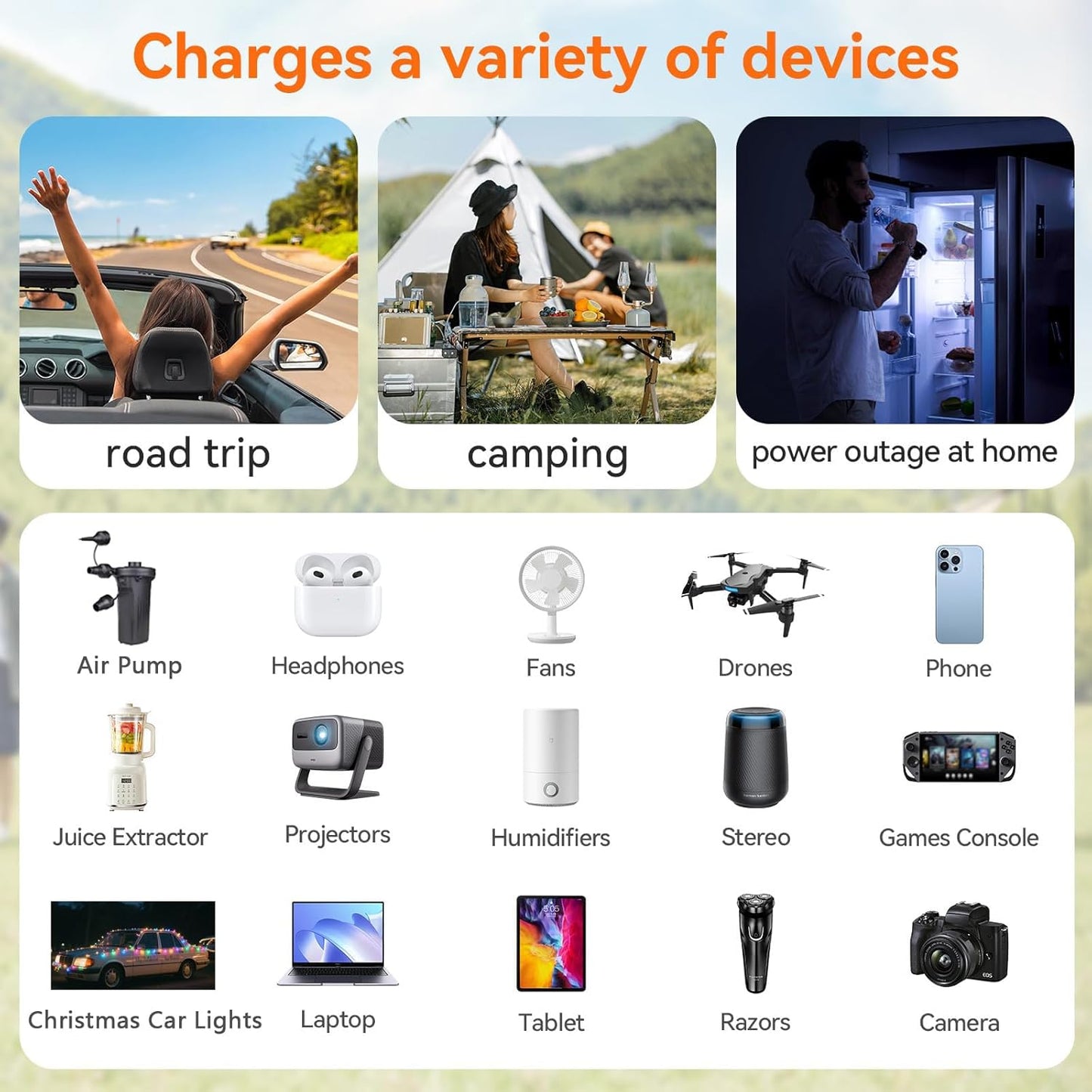 300W Car Power Inverter 12v to 110v, Car Plug in Adapter Outlet with PD 27w USB-C and Fast Charger 18w USB-A, Car Outlet Adapter, Car Converter to Outlet Plug, Power Inverters for Vehicles (Black)