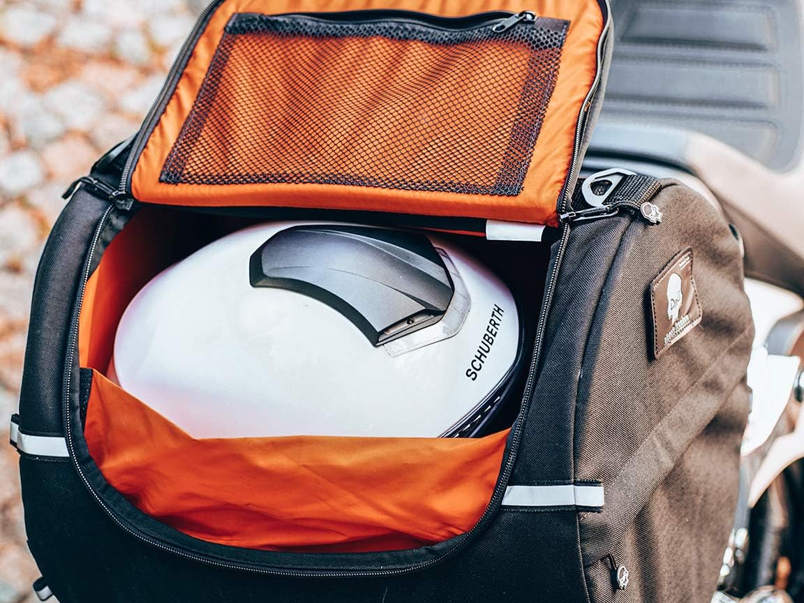 TUBE motorcycle travel luggage, made of waterproof Cordura, 11.3 gallons capacity, motorcycle seat/rack/sissy bar bag