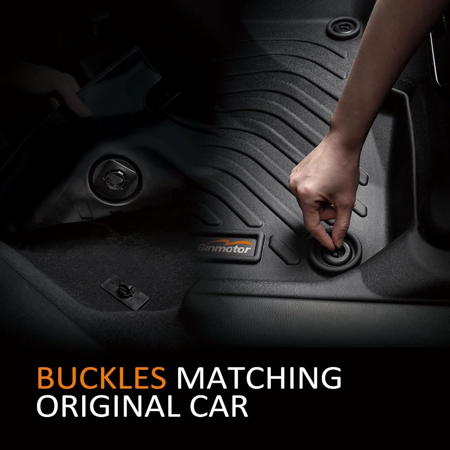 Binmotor-Floor Mats & Cargo Liner for Subaru Crosstrek 2018-2023, for Subaru Impreza 2017-2023 (Only for Fuel Models), All Weather Car Mats for for Crosstrek Accessories-Black