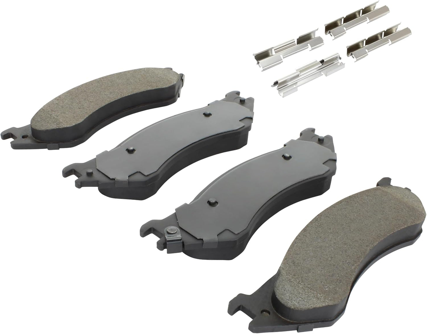 Premium Semi-Metallic Rear Brake Pads (1001-0702AM) Compatible with Dodge Ram 1500 2006-2008, Dodge Ram 2500 2000-2008, Dodge Ram 3500 2003-2008