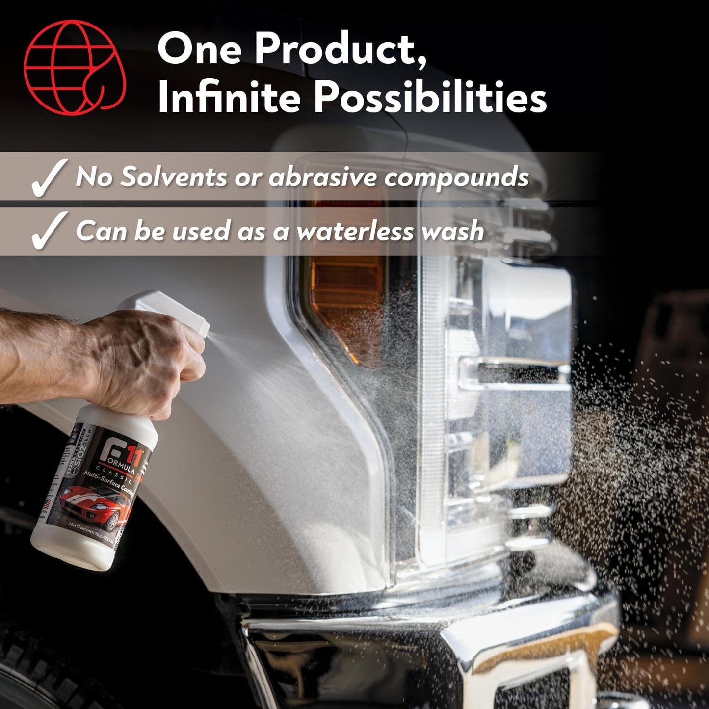 TopCoat F11 Car Polish & Sealer for Cars, Motorcycles, RVs and More – Water-Based Alternative to Ceramic Car Wax - 16 oz F11 Top Coat Spray Bottle