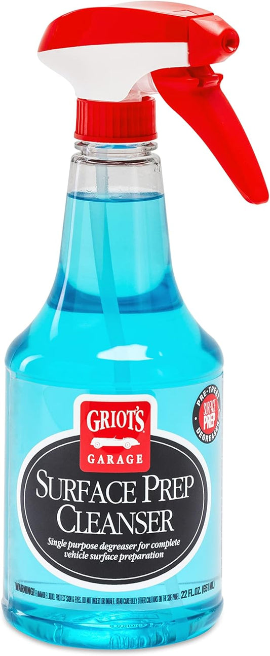 Griot's Garage Surface Prep Cleanser for Car Detailing and Cleaning – Dirt, Grime, Wax and Grease Remover – Use Before Applying Protective Surface Coatings, 10989, 22 oz