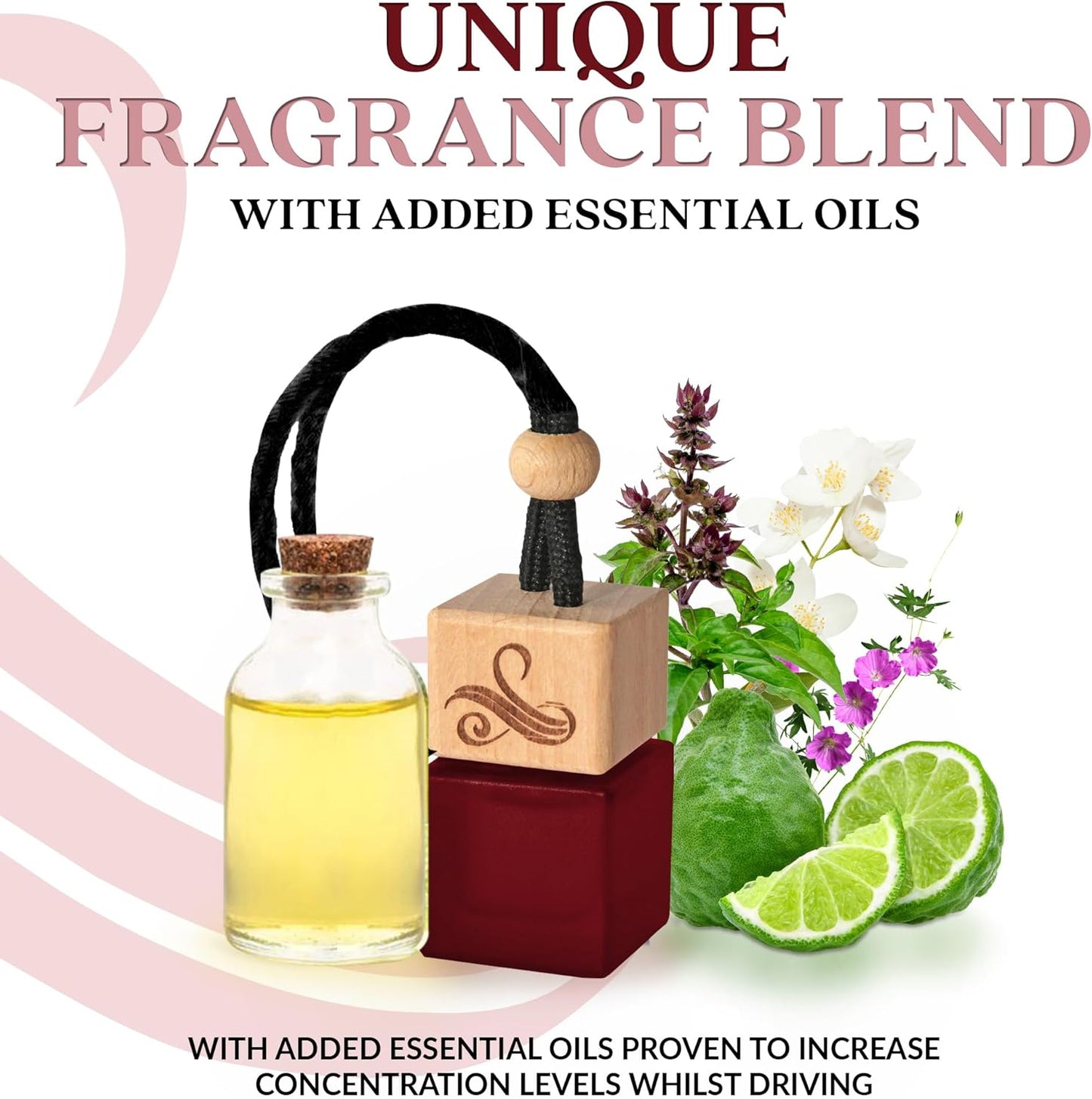 Carat Rouge Car Air Freshener for Women | Baccarat Rouge 540 Car Scents for Women | Car Fragrances - Carat Rouge by Perfa, Maroon