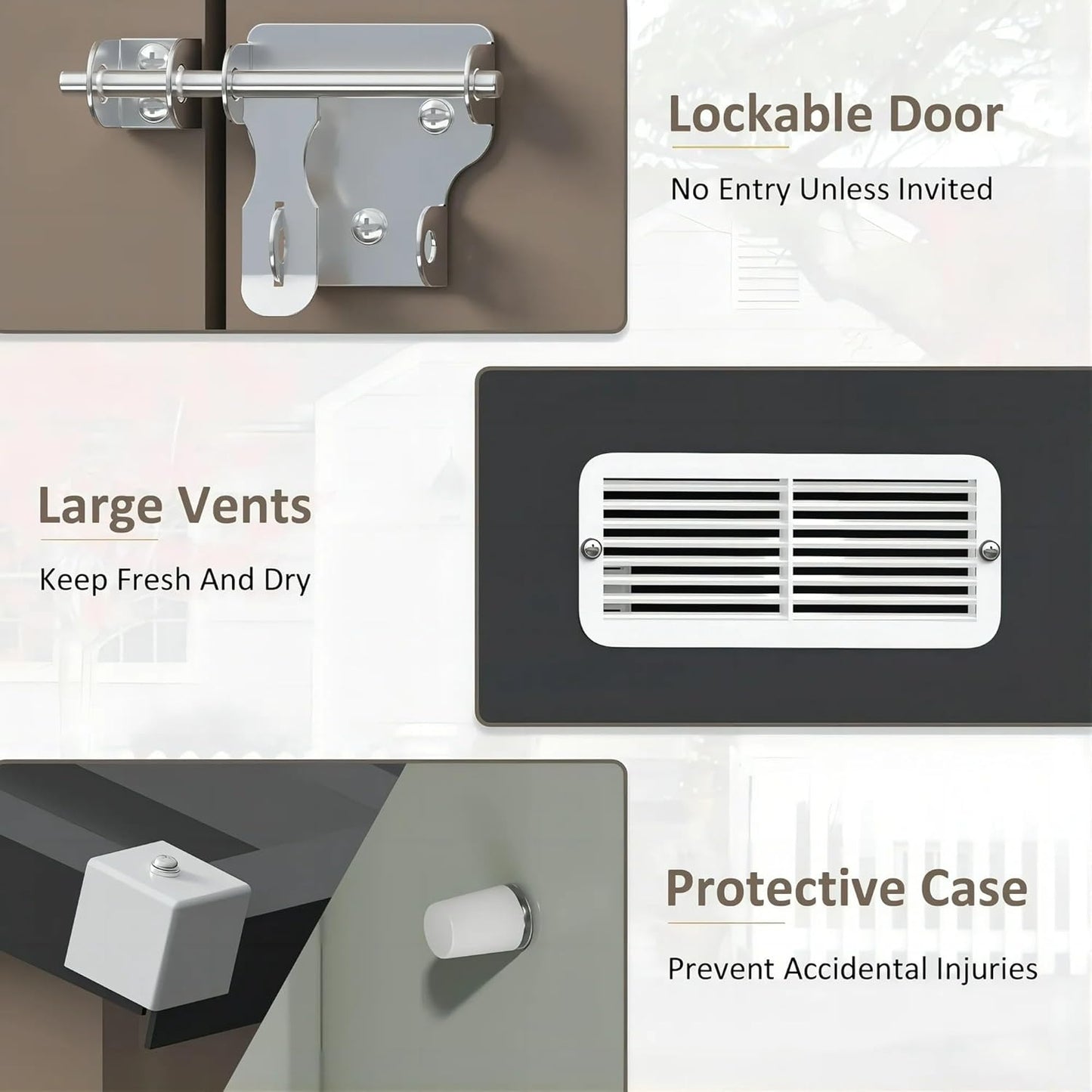 Greesum 10×8FT Outdoor Storage Shed, Metal Patio Storaged Sheds with Lockable Doors, Sheds & Outdoor Storage for Bike, Backyard, Pool and Garden, Gray