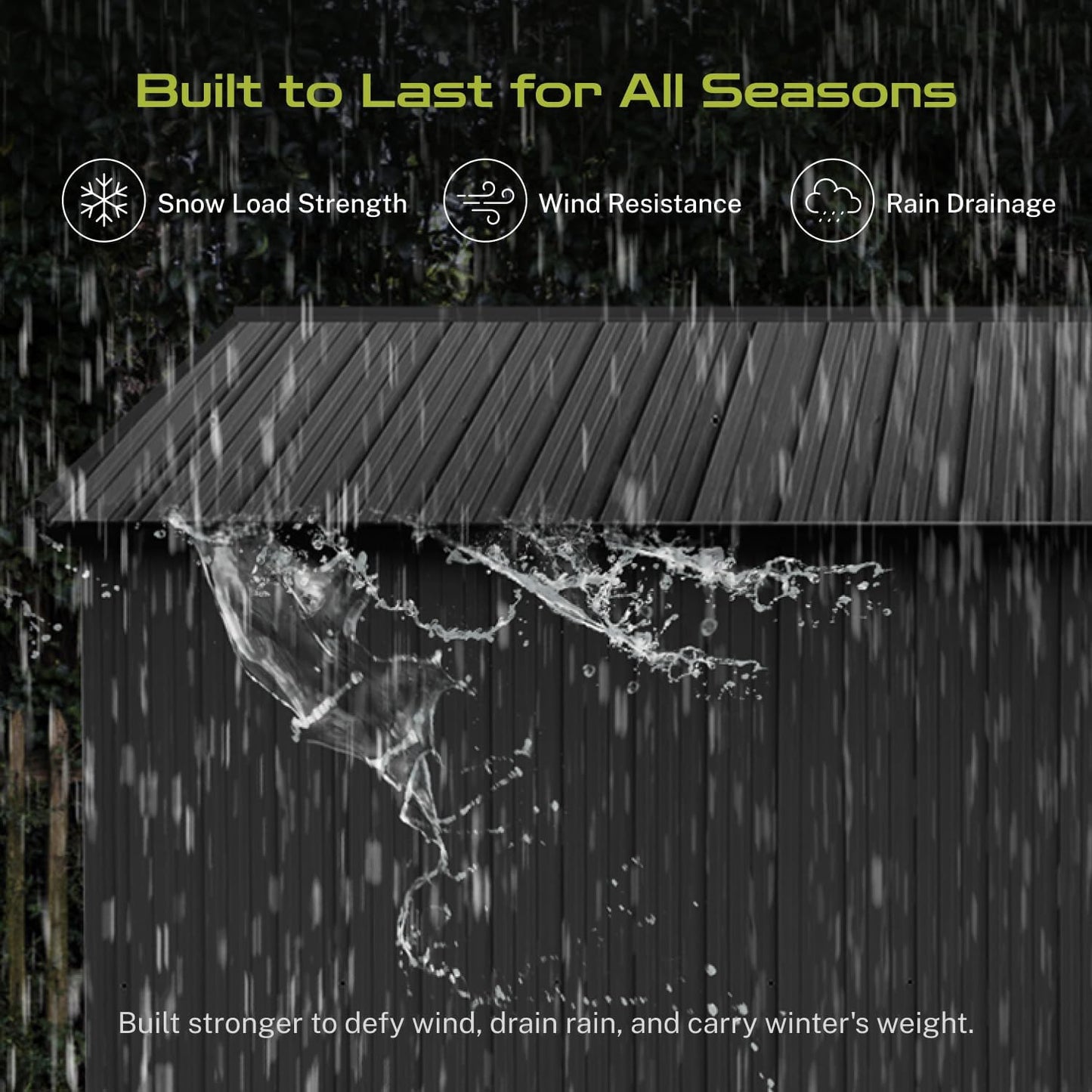 12 x 10 FT Outdoor Storage Shed, Metal Garden Tool Shed with Slooping Roof, Lockable Doors, All-Weather Bike Shed Easy to Assemble for Backyard, Patio, Lawn, Black