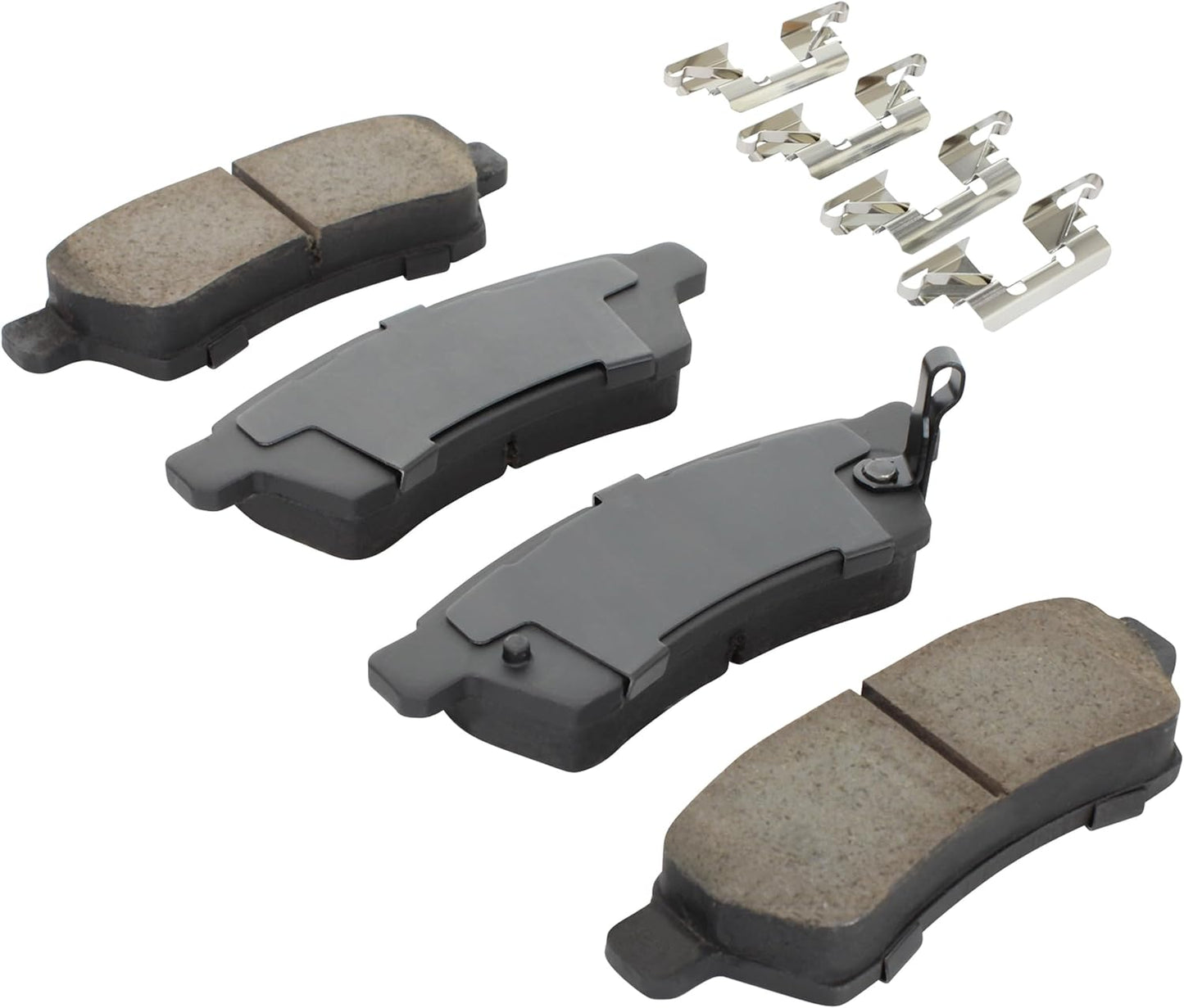 Premium Semi-Metallic Rear Brake Pads (1001-1100M) Compatible with Nissan Frontier 2005-2020, Nissan Xterra 2005-2015, Suzuki Equator 2009-2012