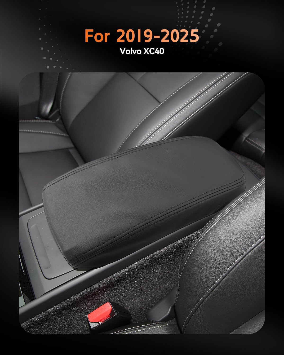 CDEFG for XC40 C40 2019-2025 Center Console Cover Armrest Cover for Volvo XC40/ C40 (Core, Plus, Ultra) 2020 2021 2022 2023 2024 2025 Accessories Arm Rest Protector