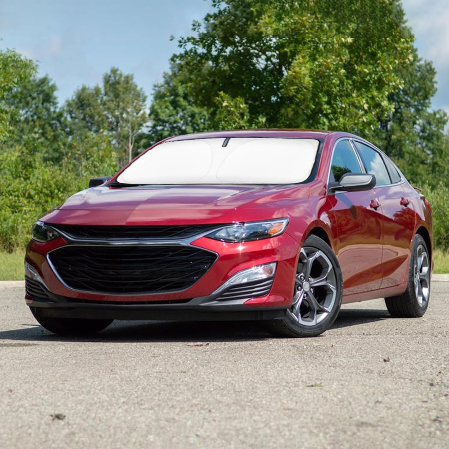 Windshield Sun Shade Car Sunshade for Chevrolet/Chevy Malibu 2016-2024 2025 Accessories Windshield 240T Silver Coating Sun Visor Cover for Malibu Front Window Shield Protector Block Heat UV Rays