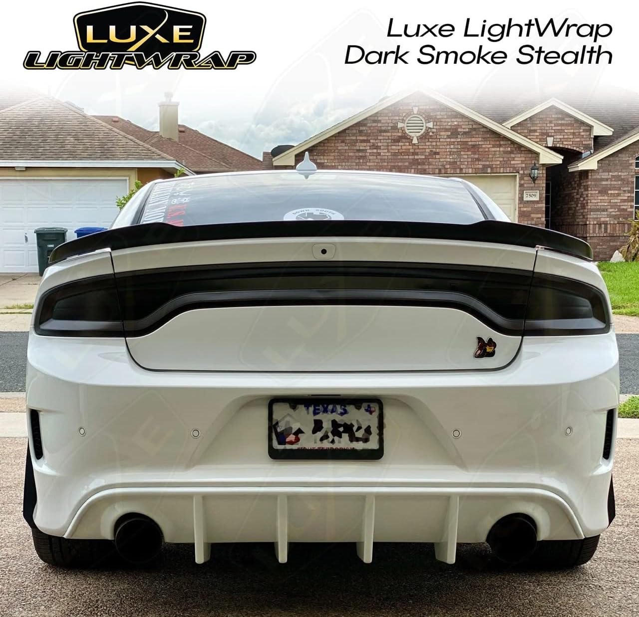 Luxe LightWrap Dark Smoke Stealth Universal Headlight Tail Light Tint Kit (20” x 3 Yard)
