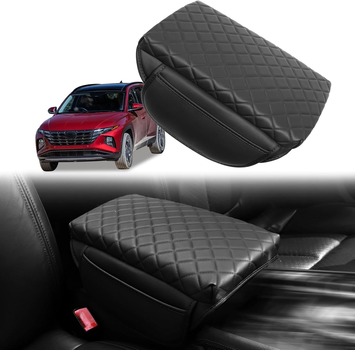 Center Console Armrest Cover for Hyundai Tucson 2022 2023 2024 2025 Armrest Box Pad Cover Protector Tucson Interior Accessories (Tucson22-24 pad)