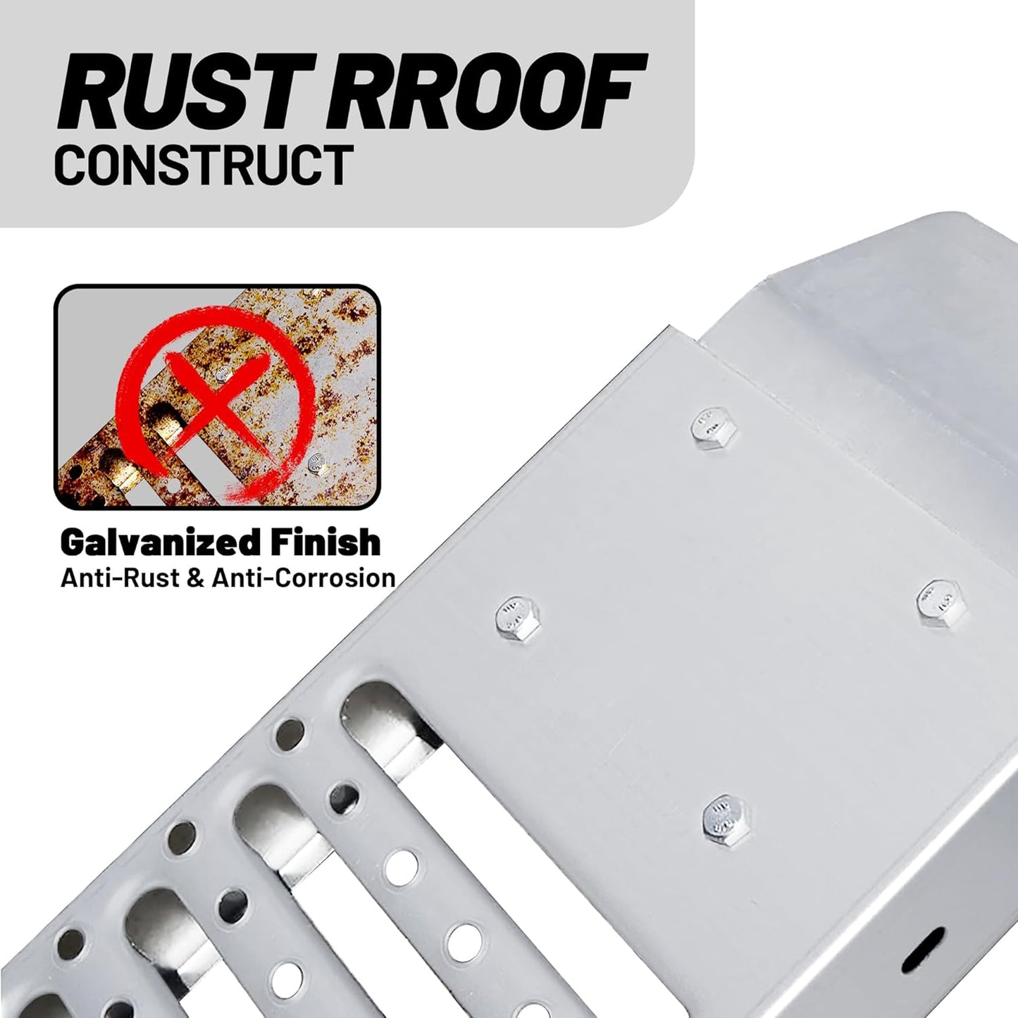 Rockland 84" x10" Steel Truck Ramps, 1000 LBS Capacity, Portable Trailer Ramps for Motorcycles, Ebikes, Dirtbikes and ATVs, Heavy Duty Loading Ramps Ideal for Trailer Pickup Truck, 2 Pcs