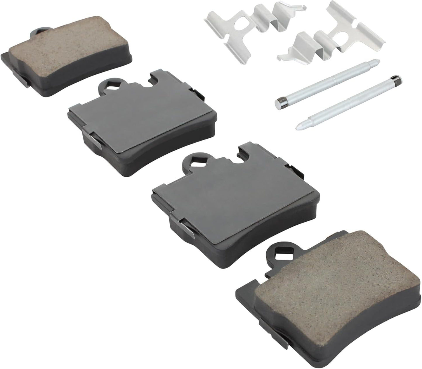 Premium Semi-Metallic Rear Brake Pads (1001-0848M) Compatible with Mercedes-Benz CL55 AMG 2002-2001, CL600 2002-2001, G500 2001-2000, S55 AMG 2002-2001, S430 2002-1999, S500 2006-2000