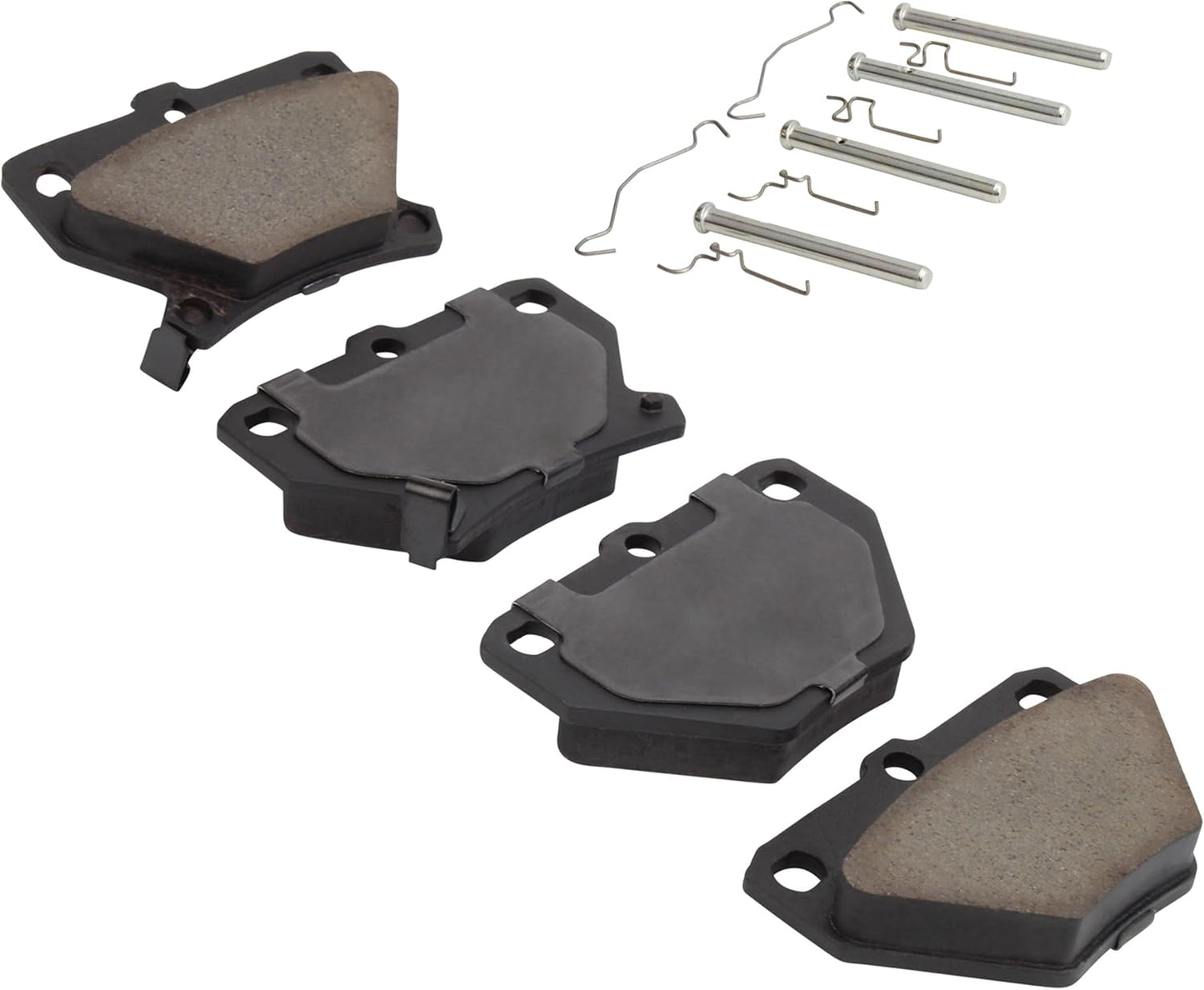 Premium Semi-Metallic Rear Brake Pads (1001-0823M) Compatible with Pontiac Vibe 2006-2003, Toyota Celica 2005-2000, Corolla 2006-2005, Matrix 2007-2003, Yaris 2006-2004
