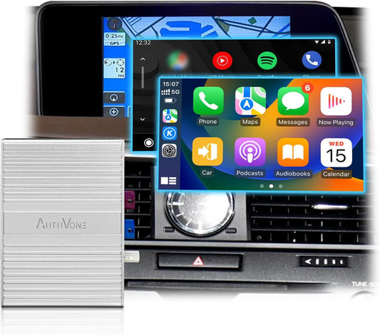 LVDS Wireless Wired CarPlay for Lexus RX ES NX CT is RC OEM Rotary Knob Controller, Add On Car Play, Support Wireless Android Auto Retaining The Factory Operation System