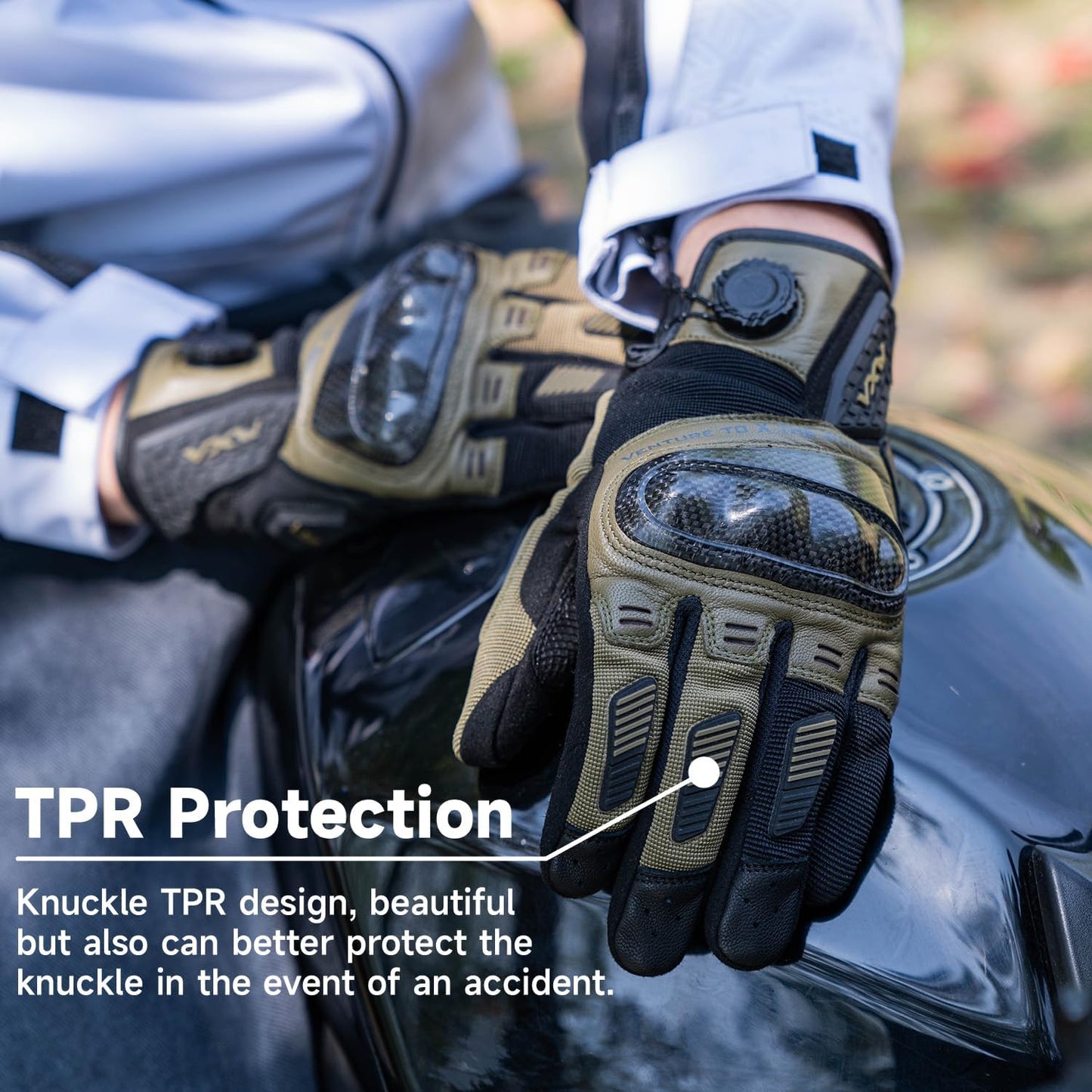 VXW High Protection Motorcycle Gloves for Men - Gel Palm Sliders& Joints Protection Design, High-Speed Sports Gear for MTB/ATV/BMX/Motocross/Racing/Dirt Bike Gear