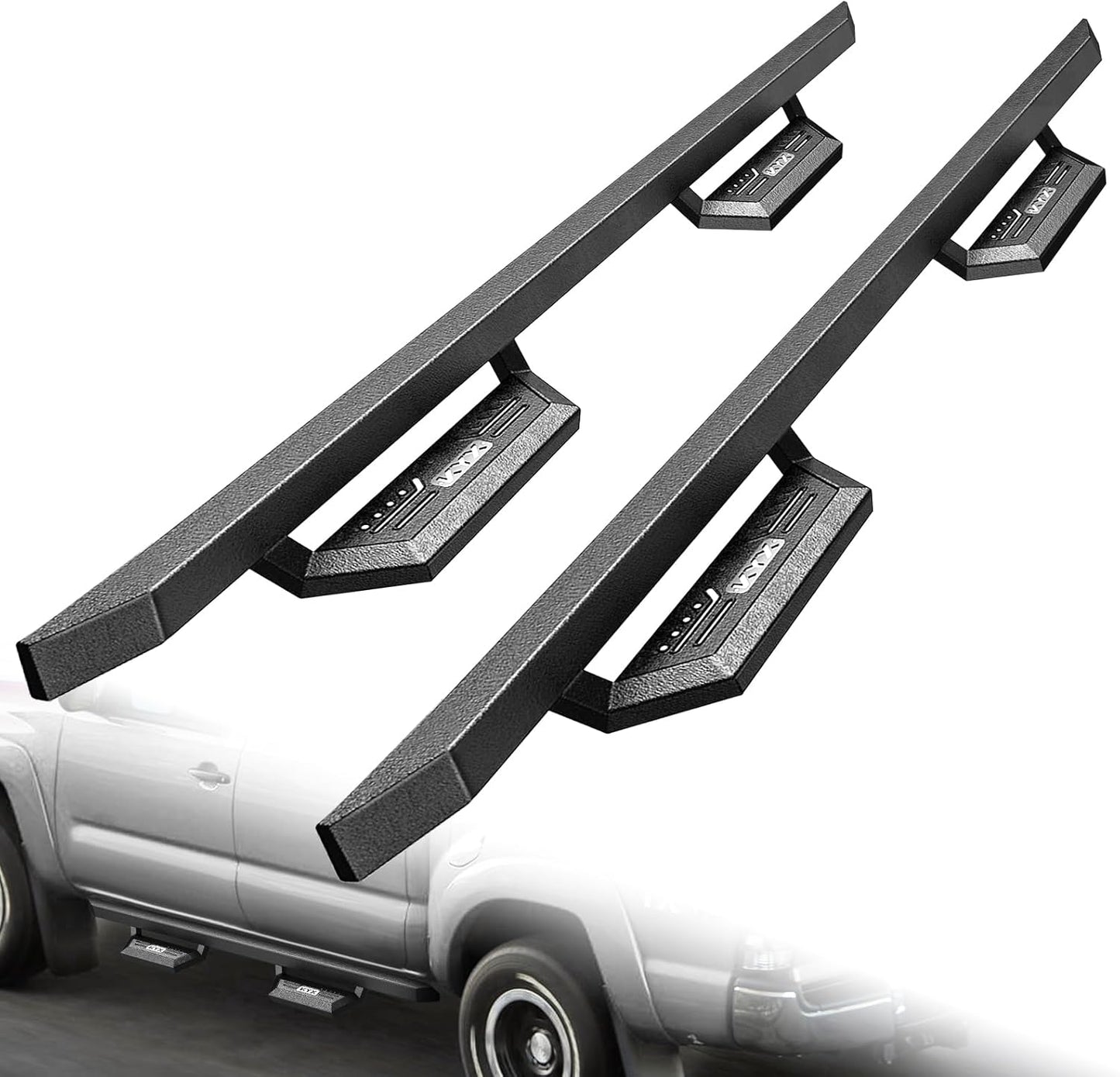 KYX Running Boards fit for 2005-2023 Toyota Tacoma Double Cab, Car Door Side Steps Nerf Bars Truck Boards Step Rails 6 inches