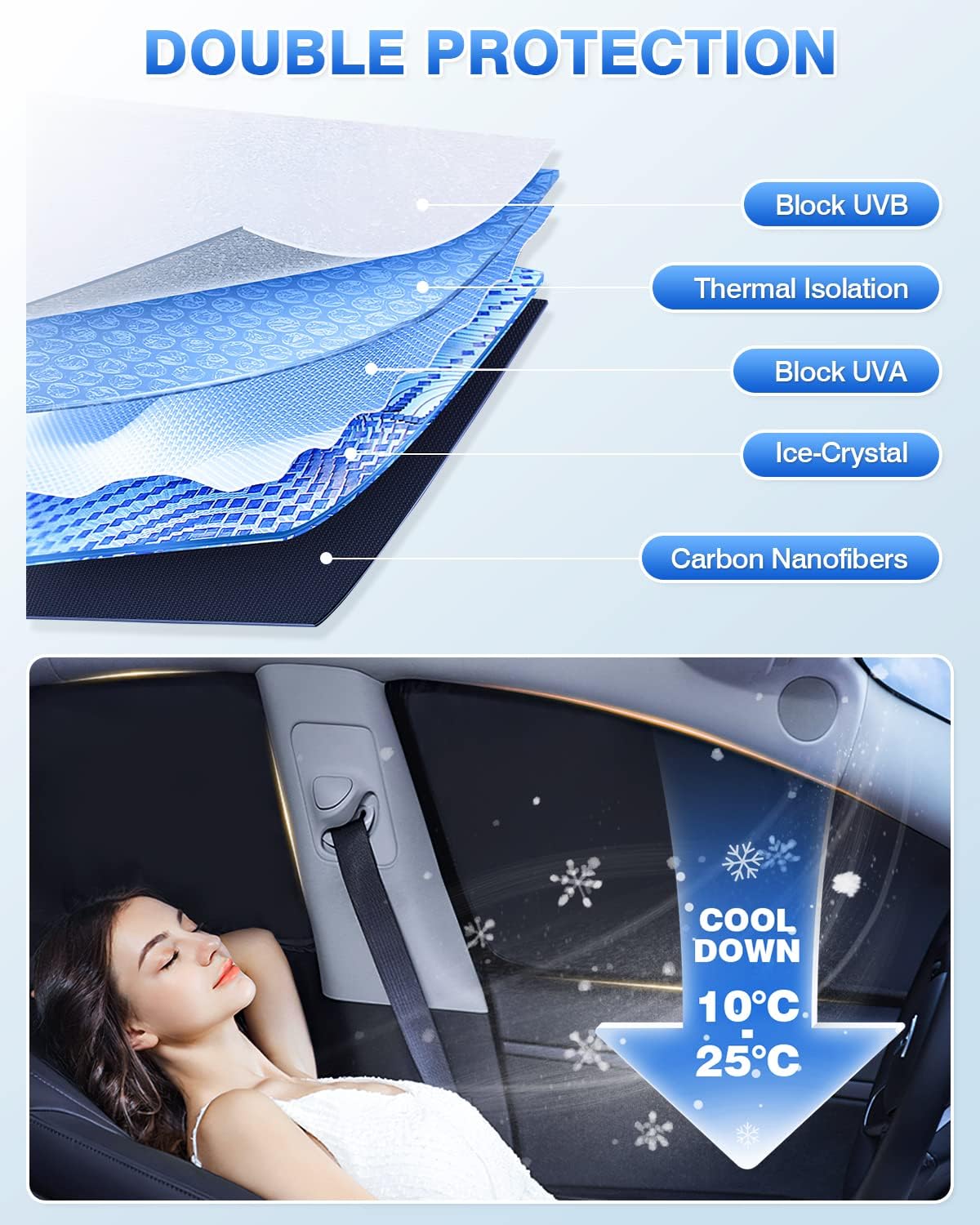 Sunshades for Kia Soul 2020-2025 2026 Accessories Windshield Sun Shade Side Rear Window Shade Cover Sun Visor Shield Privacy Protection Keep Vehicle Cool Black 6PCS