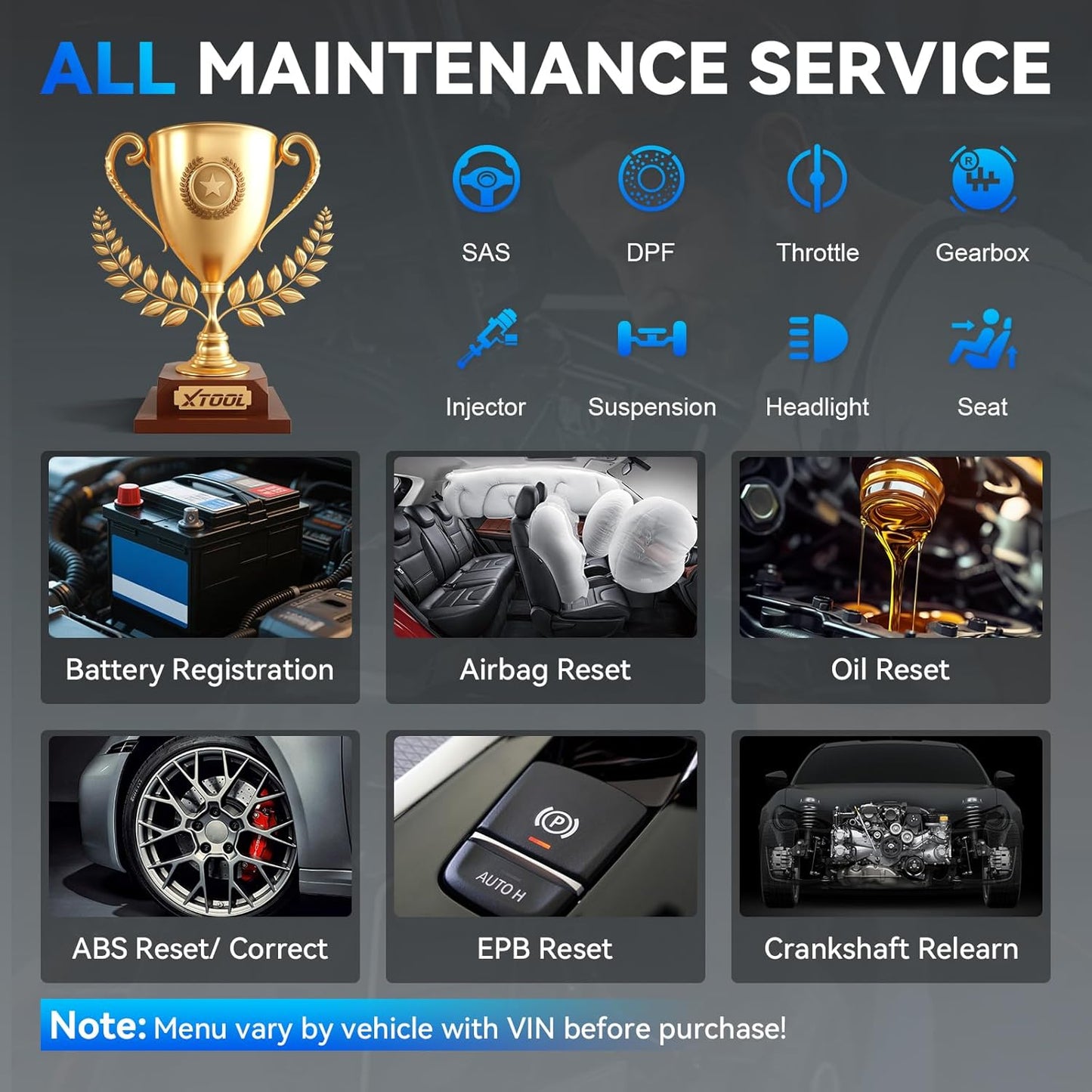 XTOOL IP500 for BMW OBD2 Scanner, Full Systems Bidirectional Scan Tool with ECU Coding, Battery Registration Tool for BMW/MiNi/RR, All Reset Services-(Injector Coding/BMS/ABS), Lifetime Free Update