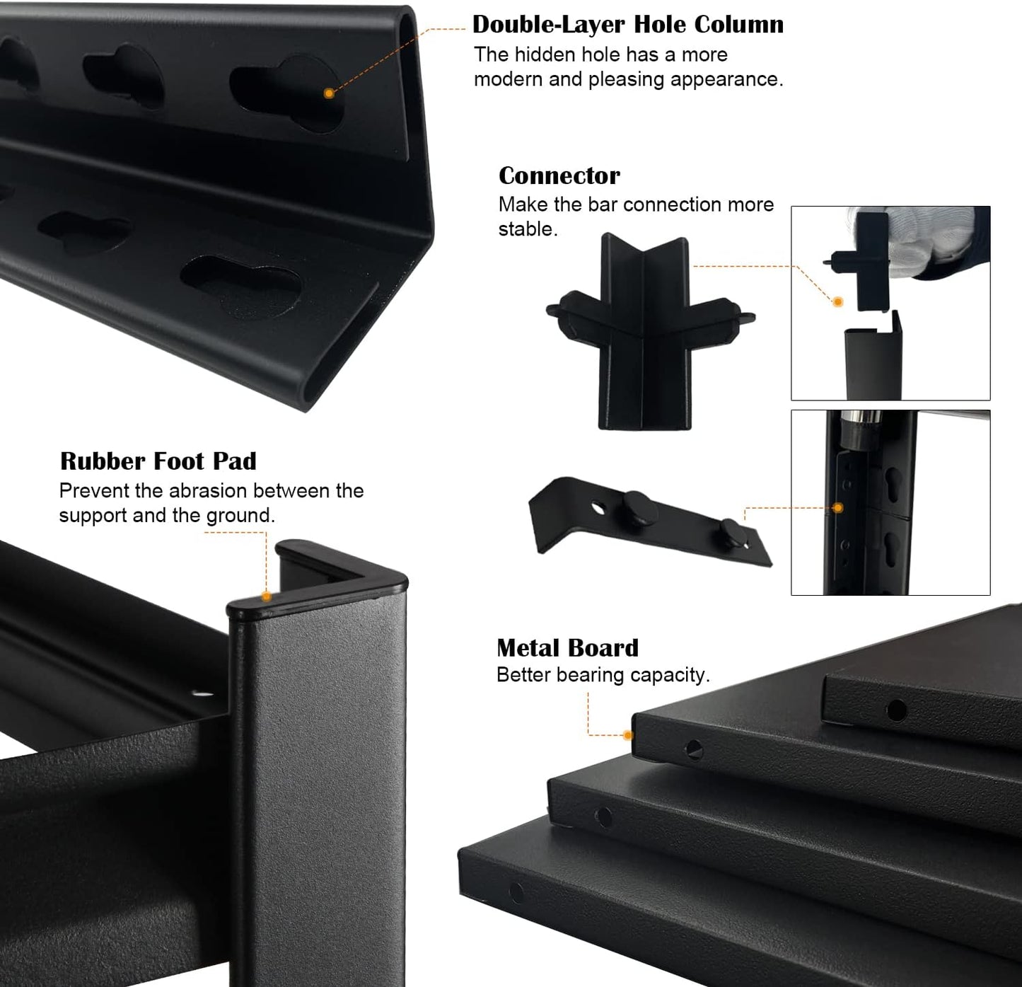 PACHIRA E-Commerce 39.4" W Garage Shelving Unit Heavy Duty, 4 Tier Adjustable Shelves Garage Storage System Industrial Shelving Kitchen Storage Rack 39.4" W x 19" D x 57" H