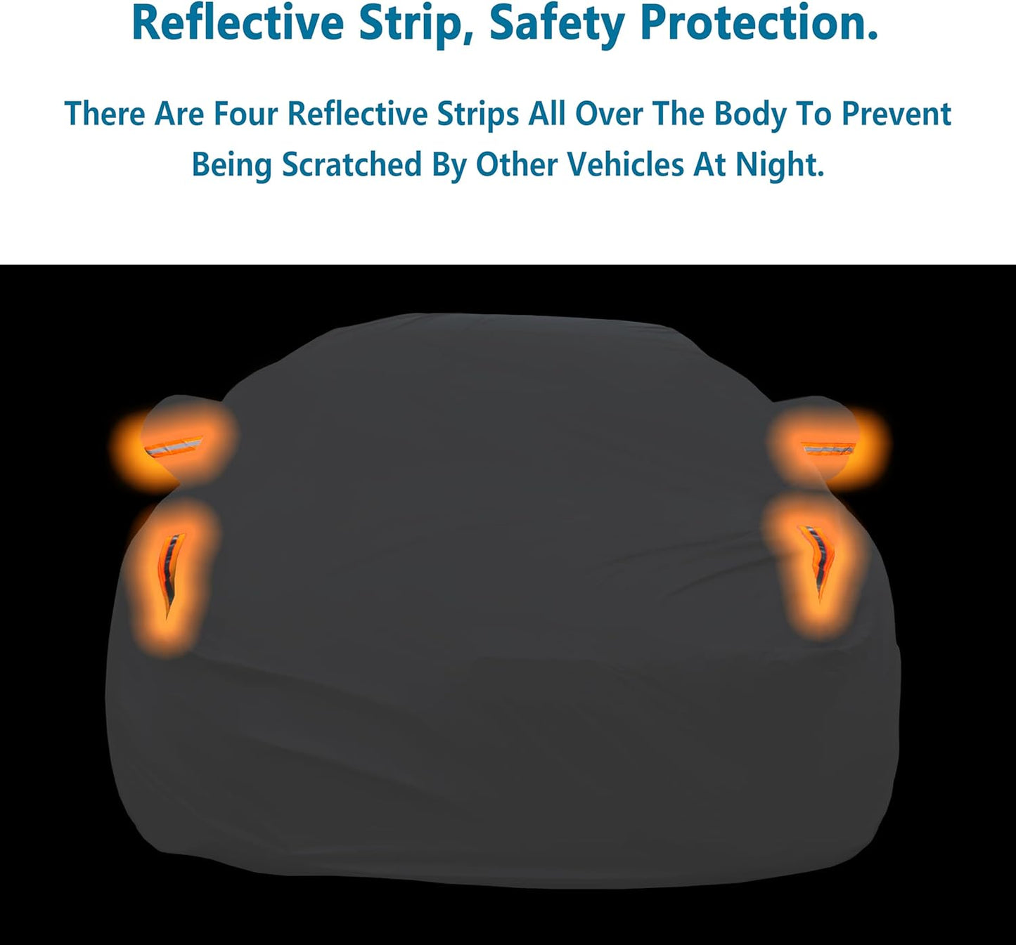 MORNYRAY Waterproof Car Cover All Weather Snowproof UV Protection Windproof Outdoor Full Truck Cover, Universal Fit for (Fit Truck Length 242-250 inch,All Silvery)