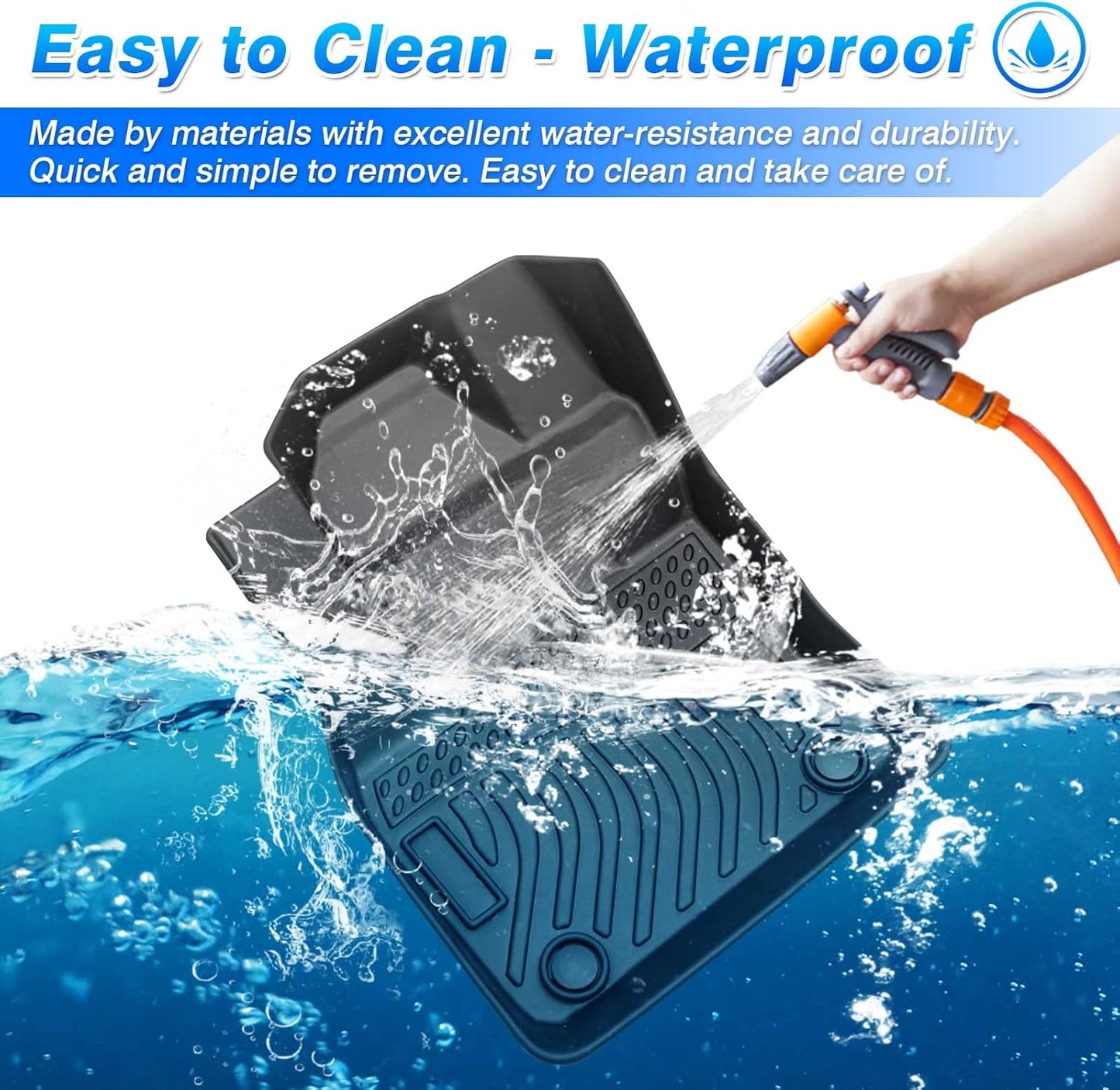 Cartist Floor Mats Custom Fit for 2022 2023 2024 2025 Ford Maverick (Only for Hybrid) All Weather Floor Liners Front & 2nd Row TPE Black