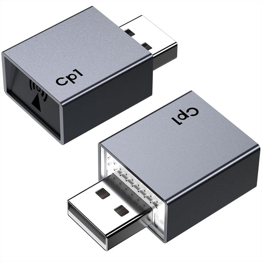 Carplay Wireless Adapter for Apple iPhone - Convert Wired to Wireless Bluetooth Car Play Adapters for Cars from 2016 and iOS 10+, No Latency,Plug and Play Easy Use, Mini USB Type A Black