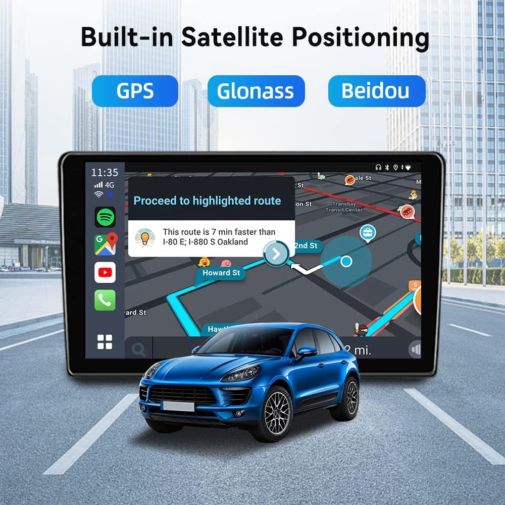 CarlinKit 8+128G - Wireless CarPlay&Android Auto Adapter,CarPlay Ai Box for car Wired CarPlay,8-Core,Bulit-in GPS,Ultra-Thin,Android 13.0 System,Dual Bluetooth,SIM&TF Card etc