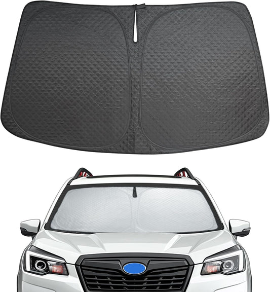 Car Windshield Sun Shade 5 Layers Thick for Subaru Forester SUV 2019-2024 2025 - Front Window Sunshade Sun Visor Accessories - Protector Vehicle Reflect UV Sun and Heat