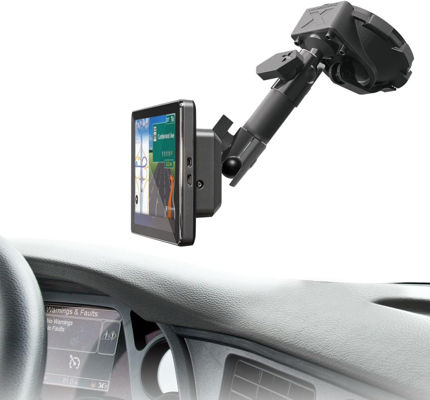 Bracketron HD (Heavy-Duty) GPS Dock Pro Dash/Window Metal Adapter Mount (BX1-998-2)