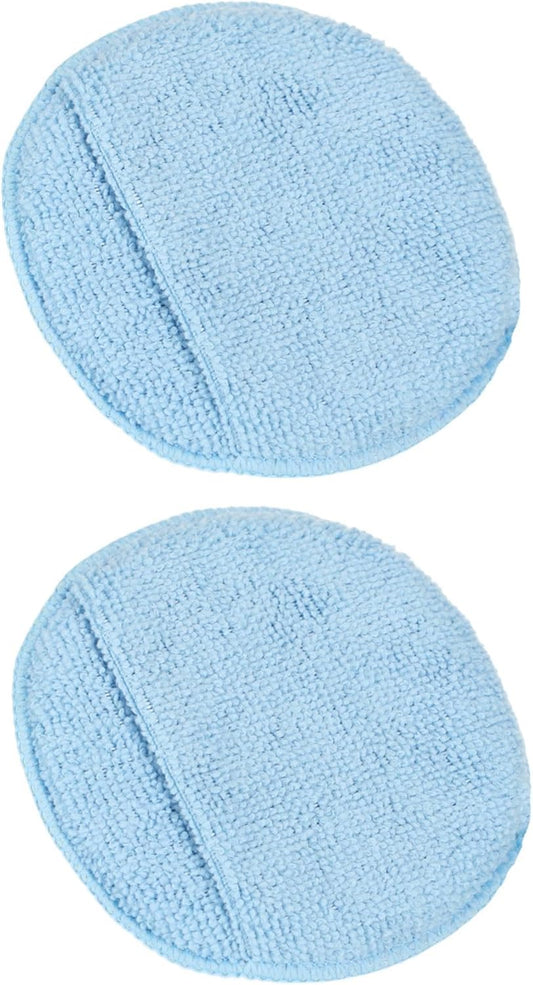 Leather CPR Microfiber Applicator Sponge 2pcs - Leather Conditioner Applicator, Round LintFree Microfiber Applicator Pad, Car Cleaner for Car Interior, Leather Care Kit