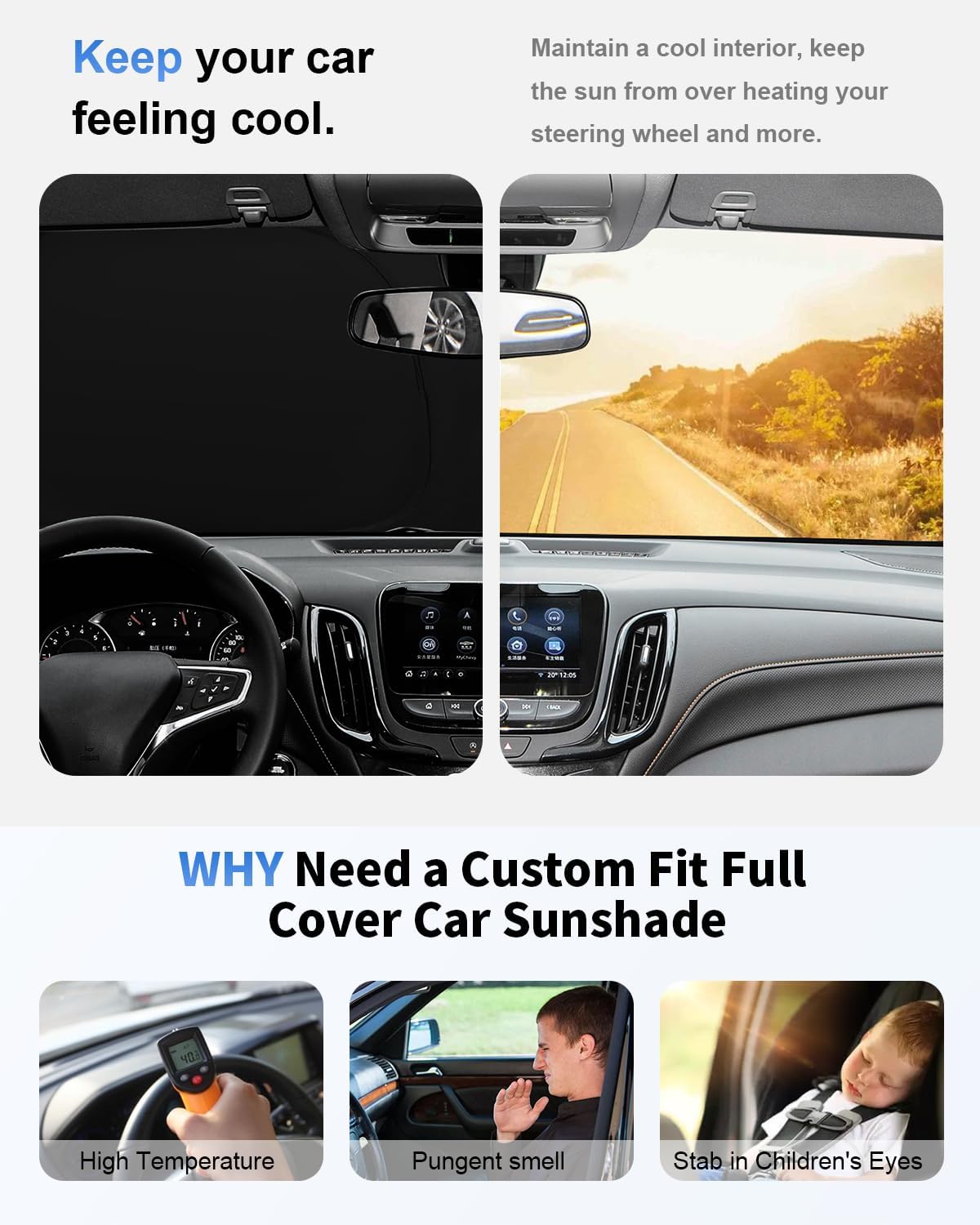 for Toyota Tacoma Windshield Sun Shade 2016-2021 2022 2023 2024 2025 2026 Toyota Tacoma 2Dr 4Dr Pickup UV Reflector Thicken 4-Layer Foldable Sunshade Protector for Tacoma Interior Accessories