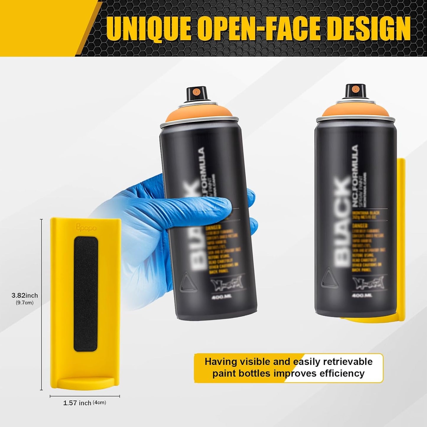 2 Pcs Magnetic Aerosol Spray Can Holder,Strong Magnets Hold Can,Spray Can Wall Mount Organizer Paint Can Bottle Rack for Garage,Toolbox, Workspace