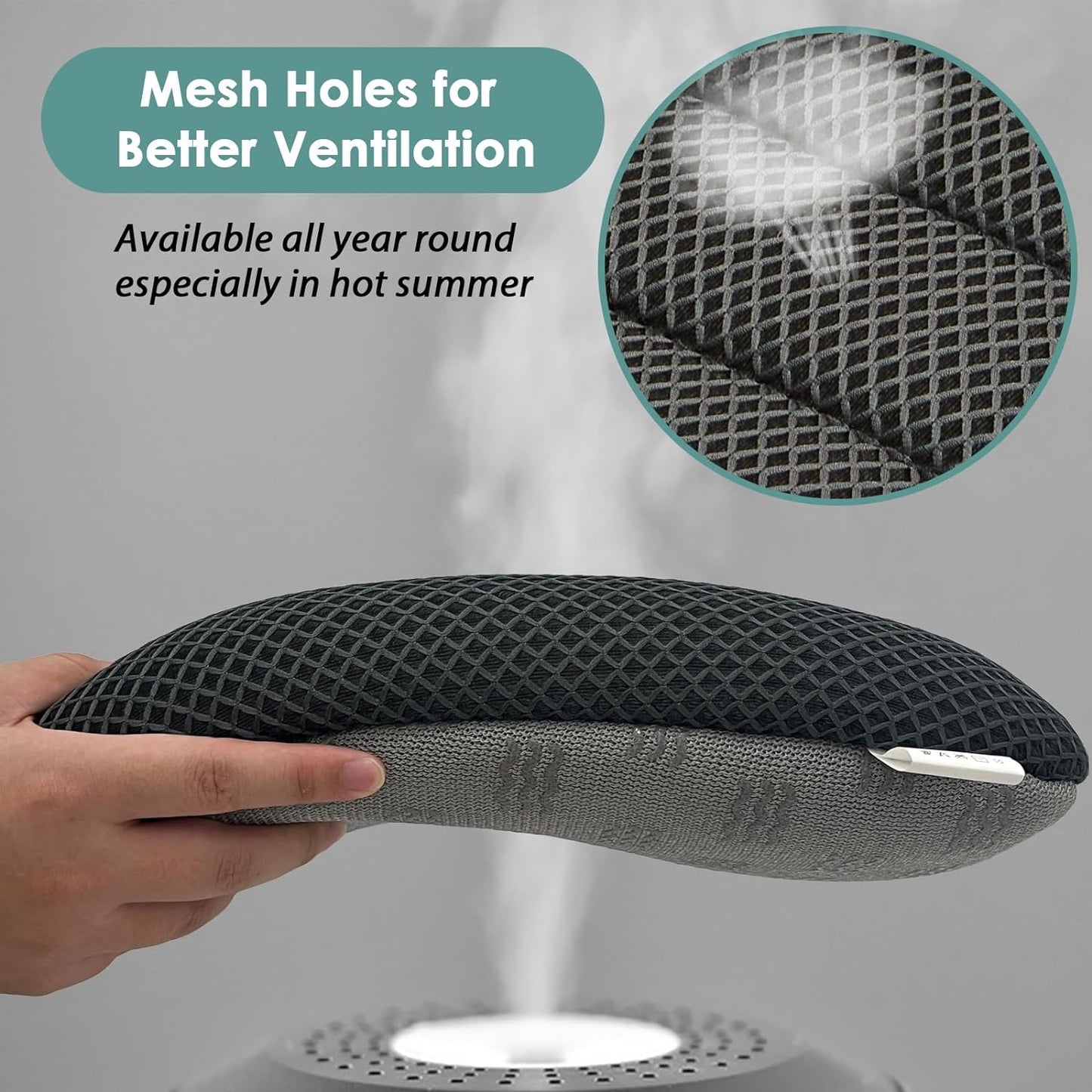 AEROiVi Car Booster Seat Cushion Raise The Height for Short People Driving, Breathable 3D Air Mesh, 3 Inch Booster Seat, Non-Slip Bottom, Comfort Car Seat Protector, Car Seat Pad with Truck,Cars,SUVs