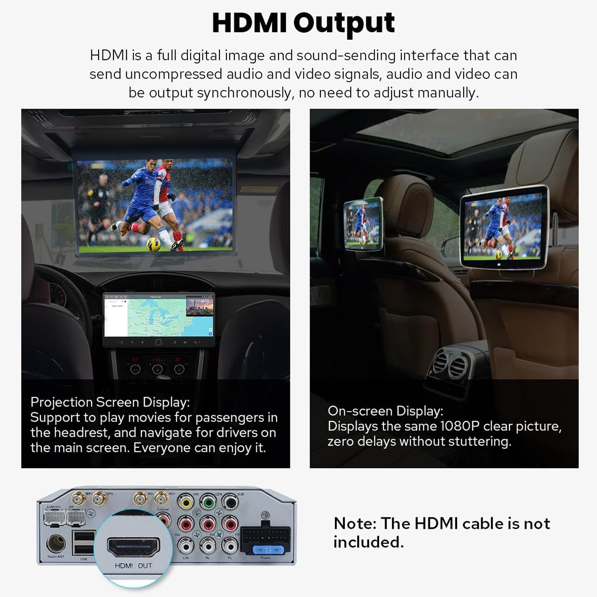 Joying 12.3" Single Din Touchscreen Radio Android 13 Head Unit with Carplay and Android Auto Detachable Car Stereo with Bluetooth, AM/FM, Subwoofer Output, GPS, Video in(JY-HTS03N8)