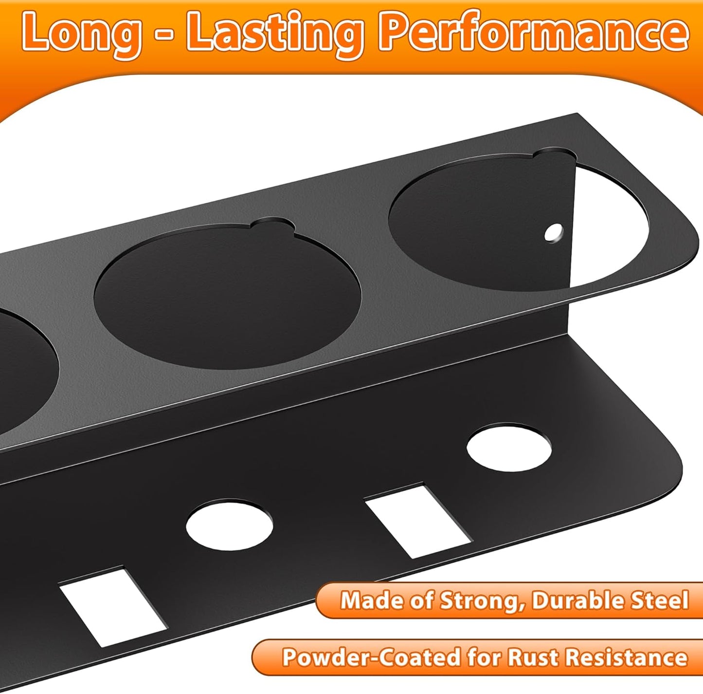 Ultrawall Spray Can Holder Rack, Wall Mounted Spray Bottle Holder, Garage Wall Mount Shelf, Utility Storage Rack, Tool Storage Rack