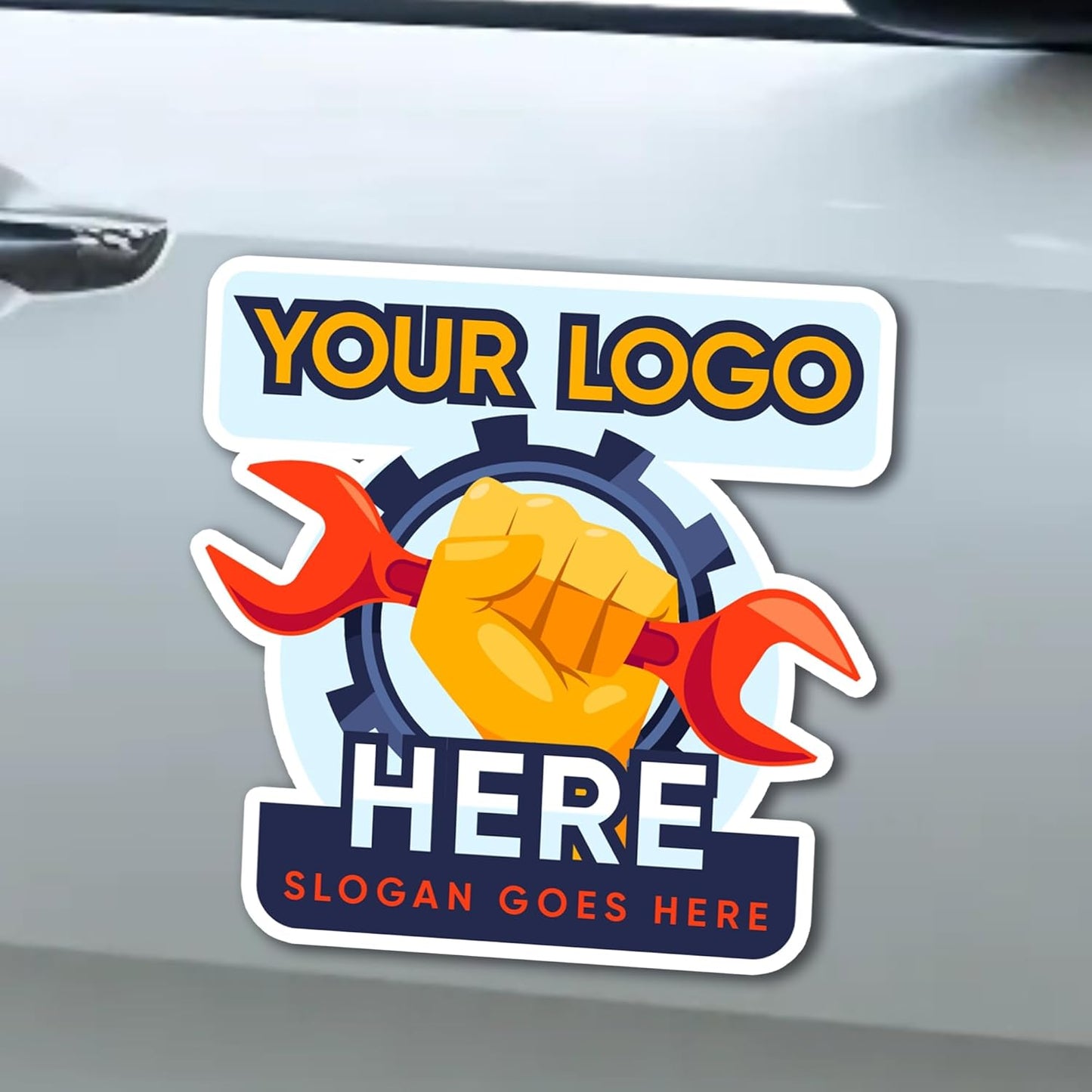 Magnet Me Up Customizable and Personalized Automotive Magnet Decals (Custom Size)