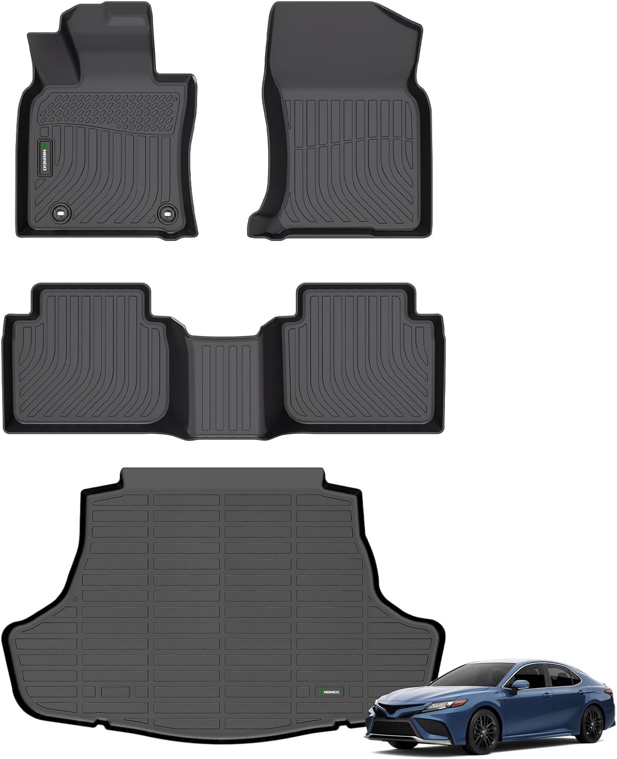 ANBINGO®Floor Mats for Camry AWD 2020-2024 (Only for Camry AWD All Weather Camry Floor Liner Protection TPE Waterproof Non-Slip Camry Accessories (Not Fit for Hybrid or FWD)