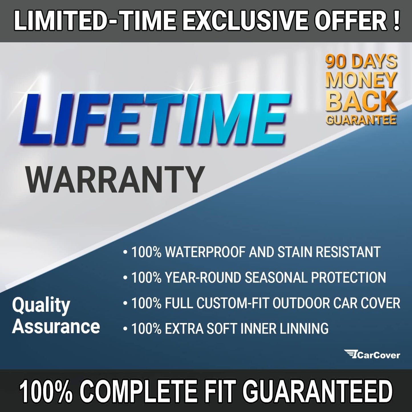 iCarCover Premium Car Cover for 1959-1963 Buick Invicta Heavy Duty Waterproof All-Weather Automobiles Custom Fit Indoor Outdoor UV Snow Protection Covers with Straps and Bag