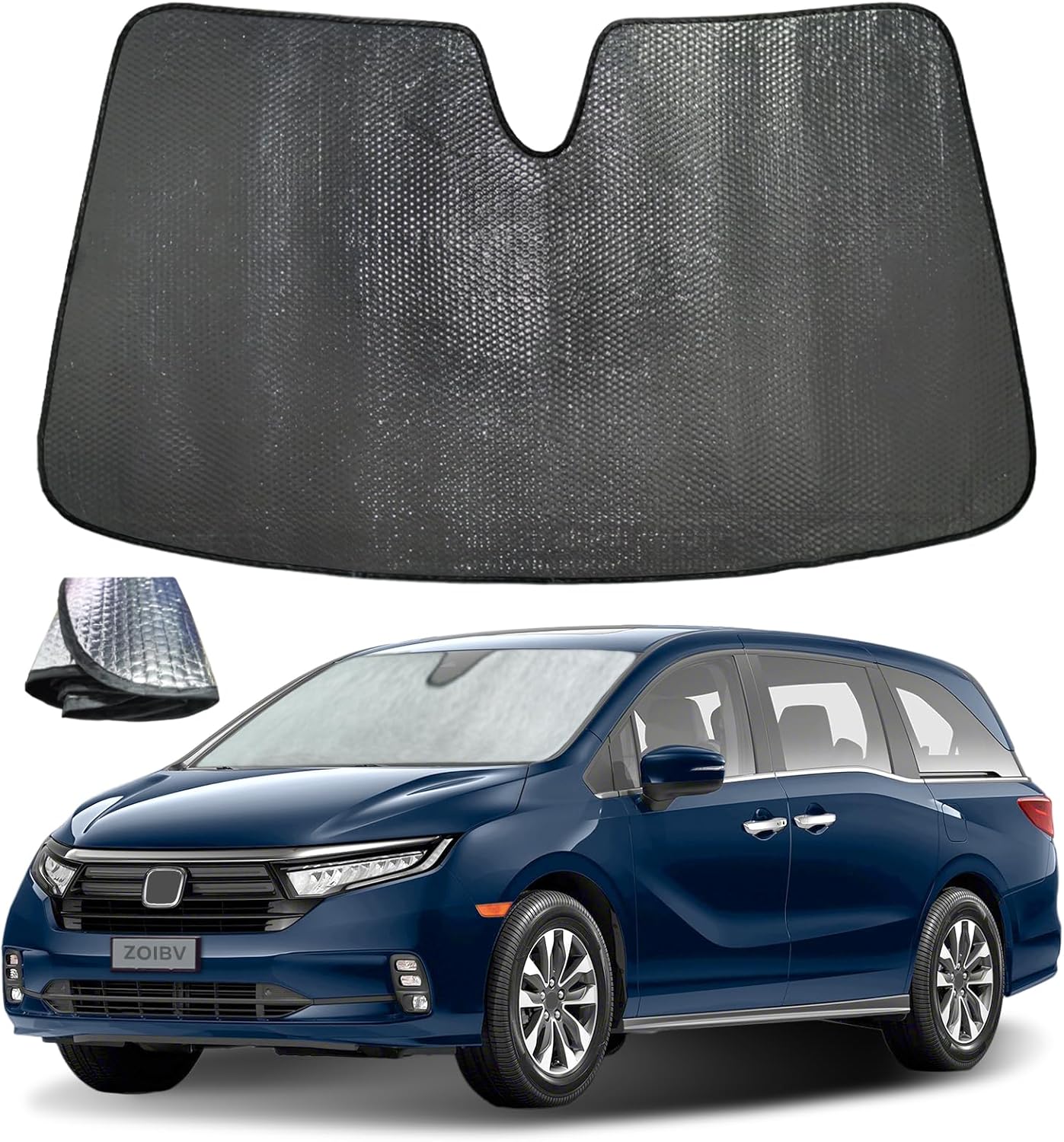 Windshield Sun Shade for 2018-2023 Chevrolet Traverse LS LT RS Redline Premier High Country SUV - 5-Layer Bubble Front Window Shade Sun Visor Accessories - Blocks Heat & UV Rays