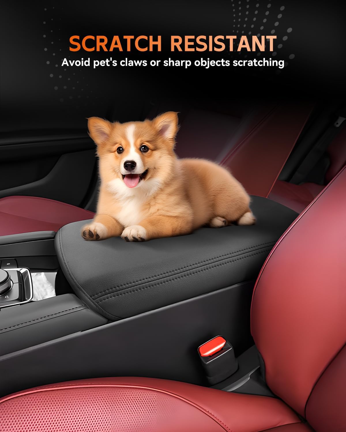 CDEFG for Mazda3 2019-2025 Center Console Cover Armrest Cover for Mazda Mazda3 Accessories Arm Rest Protector Mazda3 2019 2020 2021 2022 2023 2024 2025