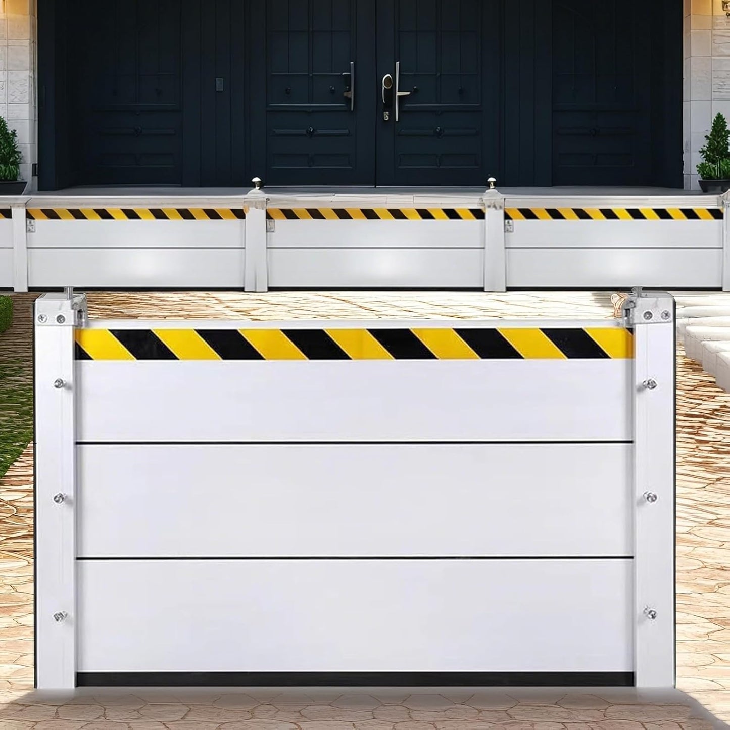 Flood Barriers for Home Exterior,Aluminum Alloy Outdoor Garage Doors Water Barriers for Flooding(H47.2Inch,L5.5FT)